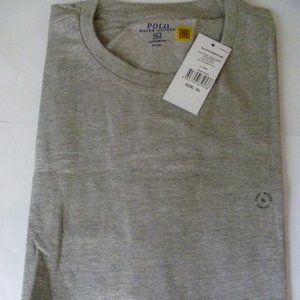 NWT POLO RALPH LAUREN  SMALL PONY CUSTOM FIT TEE TSHIRT - GRAY - XL